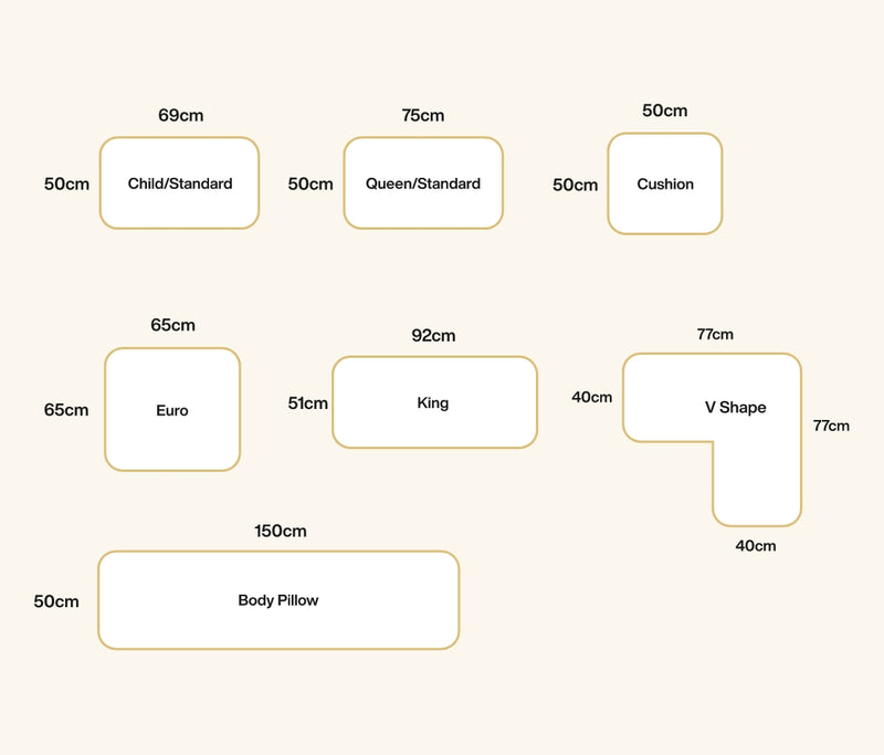 Product size chart image