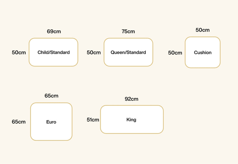 Product size chart image